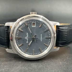 Black Ceramic Leather Strap Analog Watch Swiss Quartz Diamond Dial With Date Classic Retro Wrist Watch